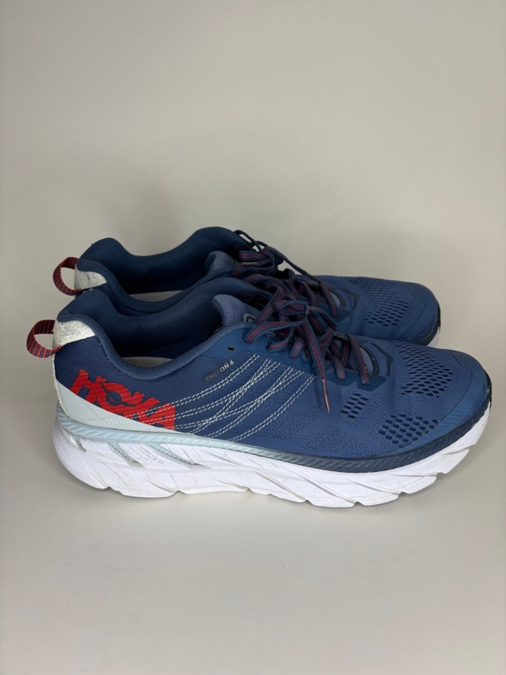 Hoka One One Men's Clifton 6 1102872 EBPA Blue Running Shoes Sneakers Size 11.5